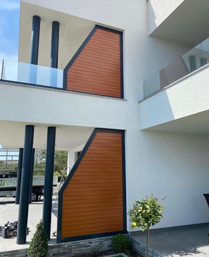 ALU harmo grilje na modernoj vili